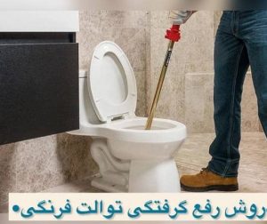 روش رفع گرفتگی توالت فرنگی