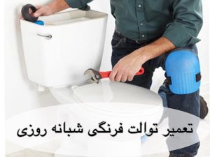 تعمیر توالت فرنگی شبانه روزی