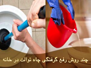 روش رفع گرفتگی توالت در خانه